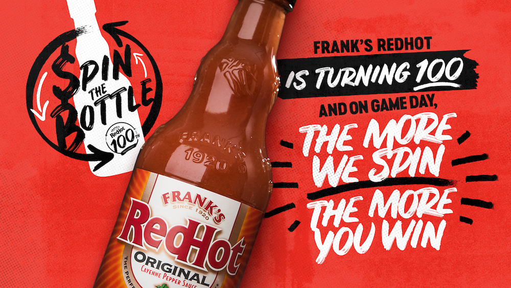 Super Bowl LIV: Frank's RedHot Hot Sauce Invites Super Bowl Fans to a Live and Digital Spin The Bottle Game on Twitter As Big Games Begin - adobo Magazine Online