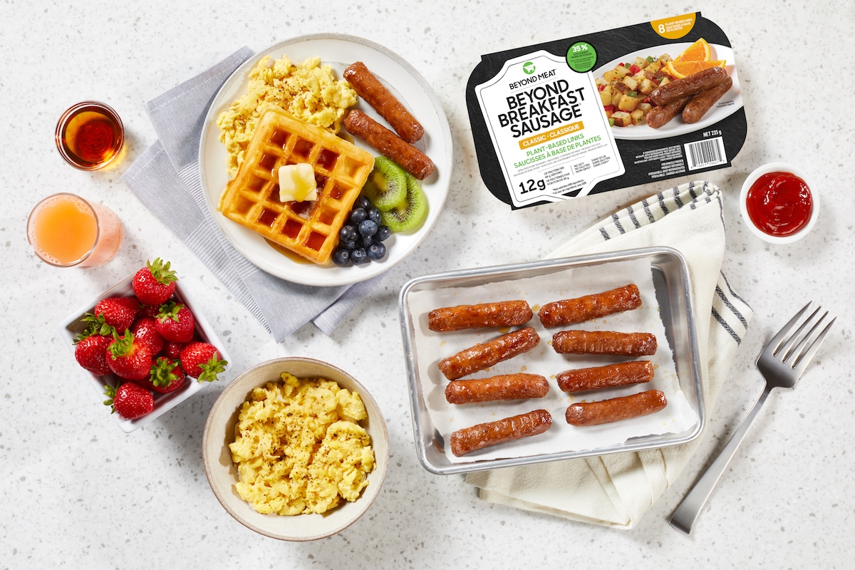Beyond Meat brings Beyond Breakfast Sausage Links to Canada by giving