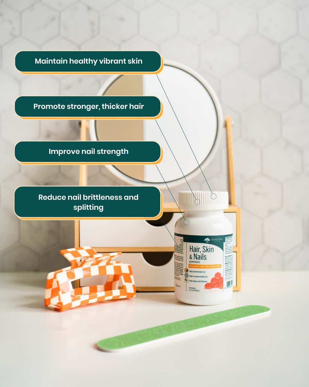 Genestra For Better Sleep, Hair, Skin & Nails, and Gut Health Hello